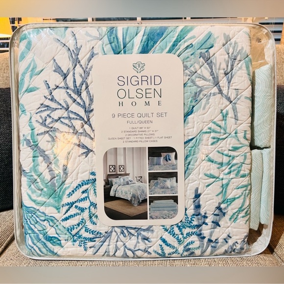 🎉LAST PIECE 🎉SIGRID OLSEN 9pc Coastal Quilt Set - Picture 4 of 8
